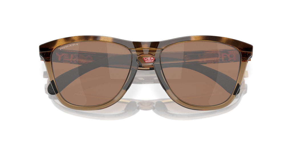 Oakley Frogskins Range 0OO9284 928407 55 Brown Tortoise/Brown Smoke / Prizm Tungsten Polarized 55 / Polycarbonate / O_matter / Injected