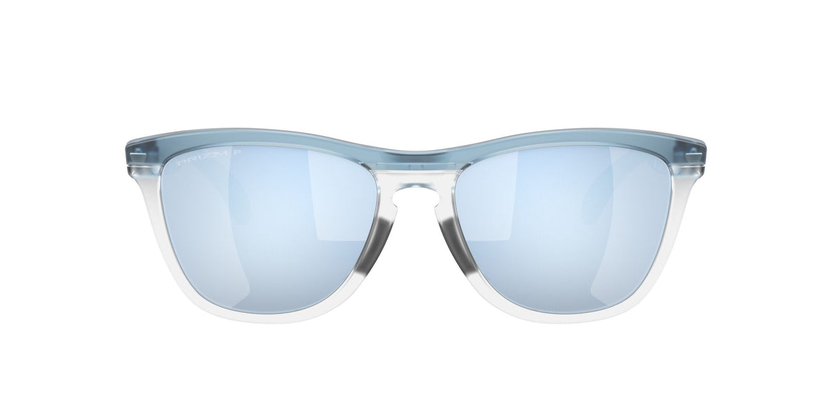 Oakley Frogskins Range 0OO9284 928409 55 Transparent Stonewash / Prizm Deep Water Polarized 55 / Polycarbonate / O_matter / Injected