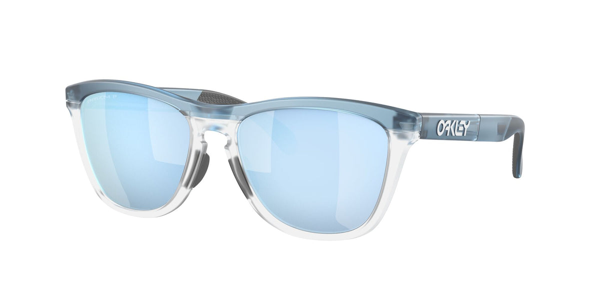 Oakley Frogskins Range 0OO9284 928409 55 Transparent Stonewash / Prizm Deep Water Polarized 55 / Polycarbonate / O_matter / Injected
