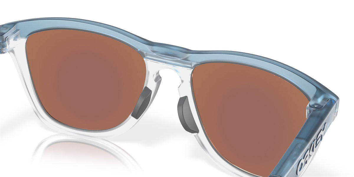Oakley Frogskins Range 0OO9284 928409 55 Transparent Stonewash / Prizm Deep Water Polarized 55 / Polycarbonate / O_matter / Injected