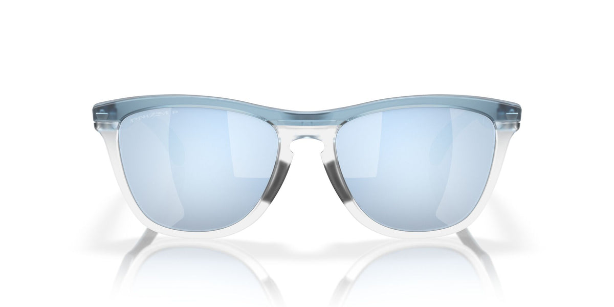 Oakley Frogskins Range 0OO9284 928409 55 Transparent Stonewash / Prizm Deep Water Polarized 55 / Polycarbonate / O_matter / Injected