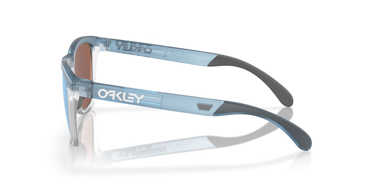 Oakley Frogskins Range 0OO9284 928409 55 Transparent Stonewash / Prizm Deep Water Polarized 55 / Polycarbonate / O_matter / Injected