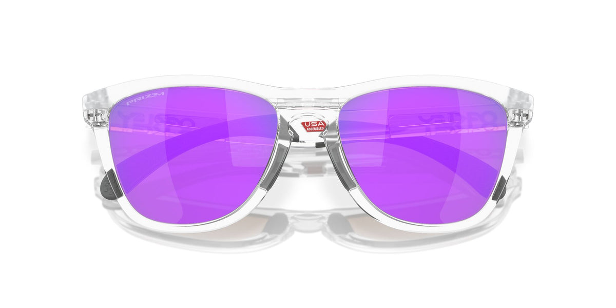 Oakley Frogskins Range 0OO9284 928412 55 Matte Clear / Prizm Violet