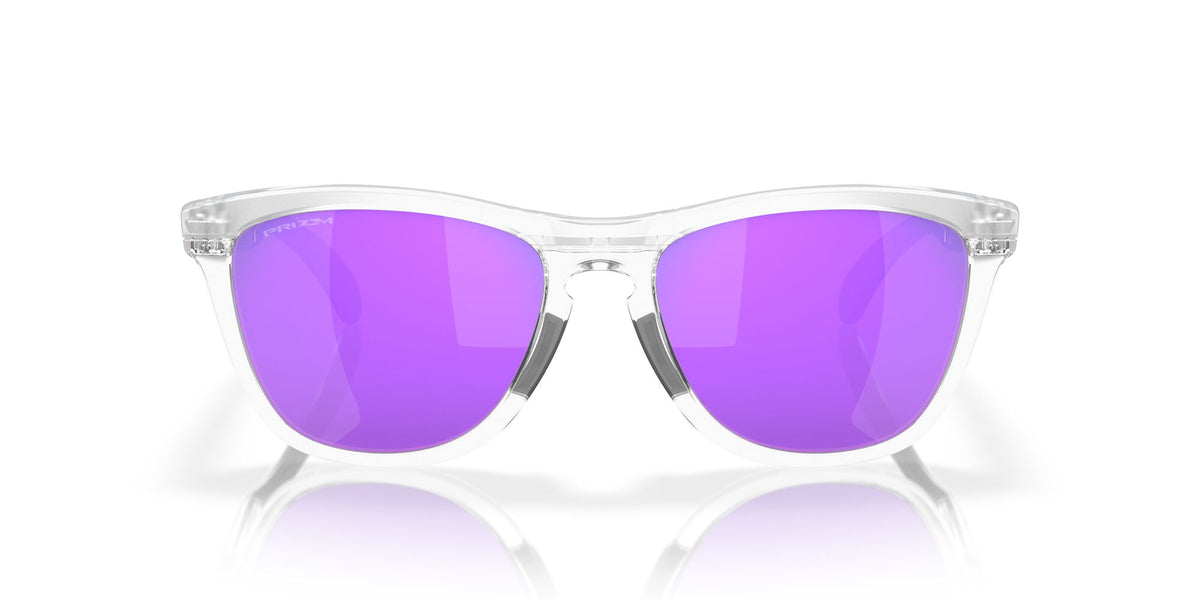 Oakley Frogskins Range 0OO9284 928412 55 Matte Clear / Prizm Violet