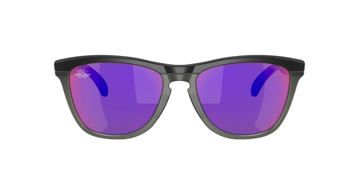 Oakley Frogskins Range 0OO9284 928413 55 Matte Black/Matte Grey Smoke / Prizm Road