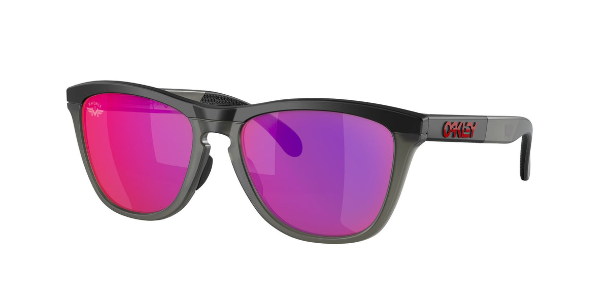 Oakley Frogskins Range 0OO9284 928413 55 Matte Black/Matte Grey Smoke / Prizm Road