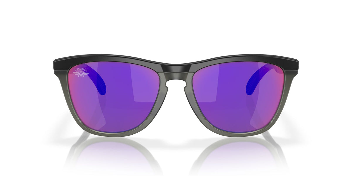 Oakley Frogskins Range 0OO9284 928413 55 Matte Black/Matte Grey Smoke / Prizm Road