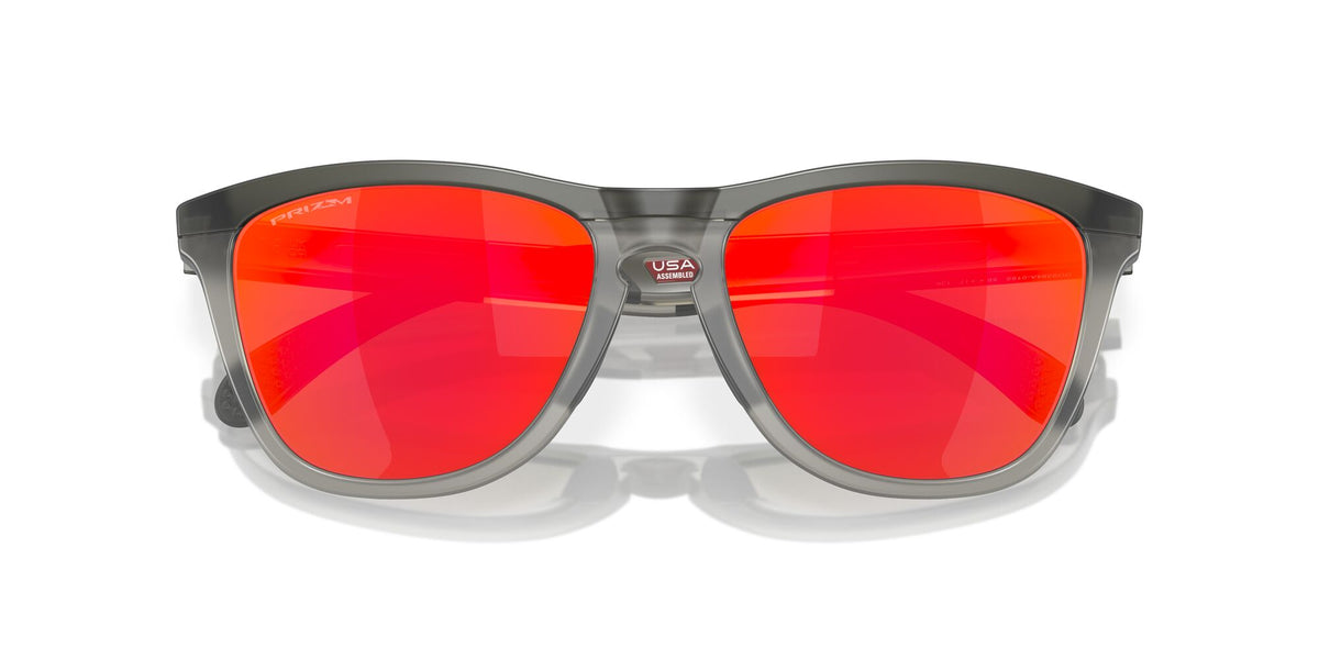 Oakley Frogskins Range A 0OO9284A 928401 55 Matte Grey Smoke/Grey Ink / Prizm Ruby 55 / Polycarbonate / O_matter / Molded