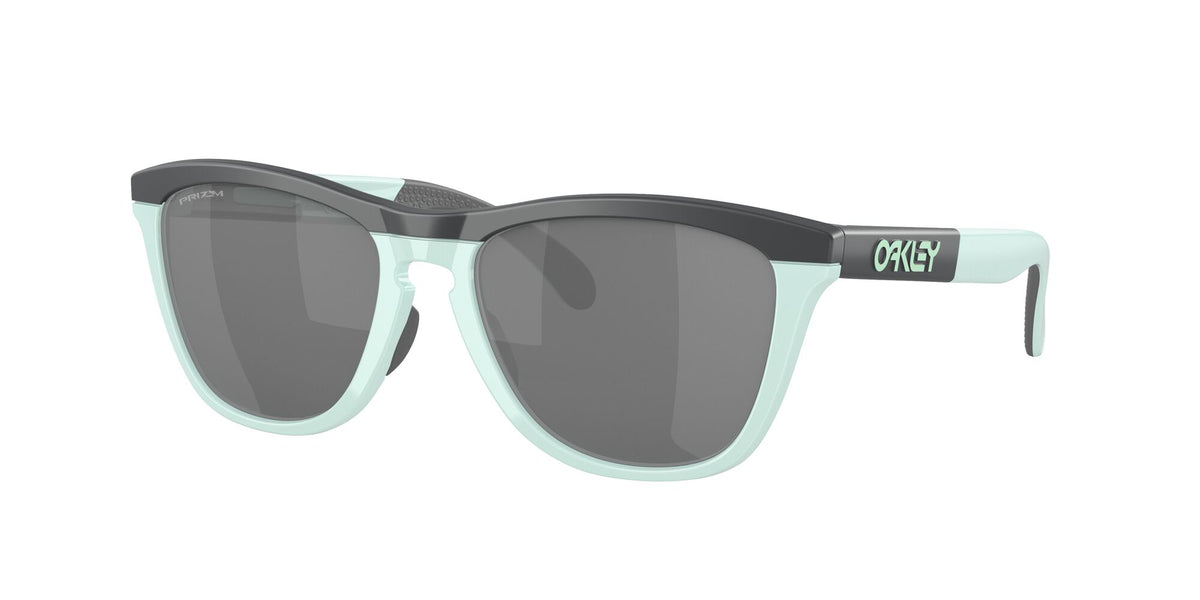 Oakley Frogskins Range A 0OO9284A 928403 55 Matte Carbon/Blue Milkshake / Prizm Black 55 / Polycarbonate / O_matter / Molded
