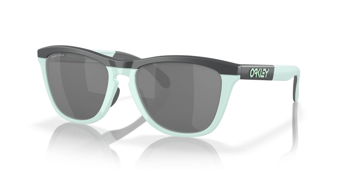 Oakley Frogskins Range A 0OO9284A 928403 55 Matte Carbon/Blue Milkshake / Prizm Black 55 / Polycarbonate / O_matter / Molded