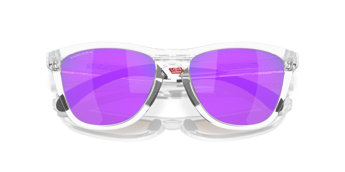 Oakley Frogskins Range A 0OO9284A 928411 55 Matte Clear / Prizm Violet