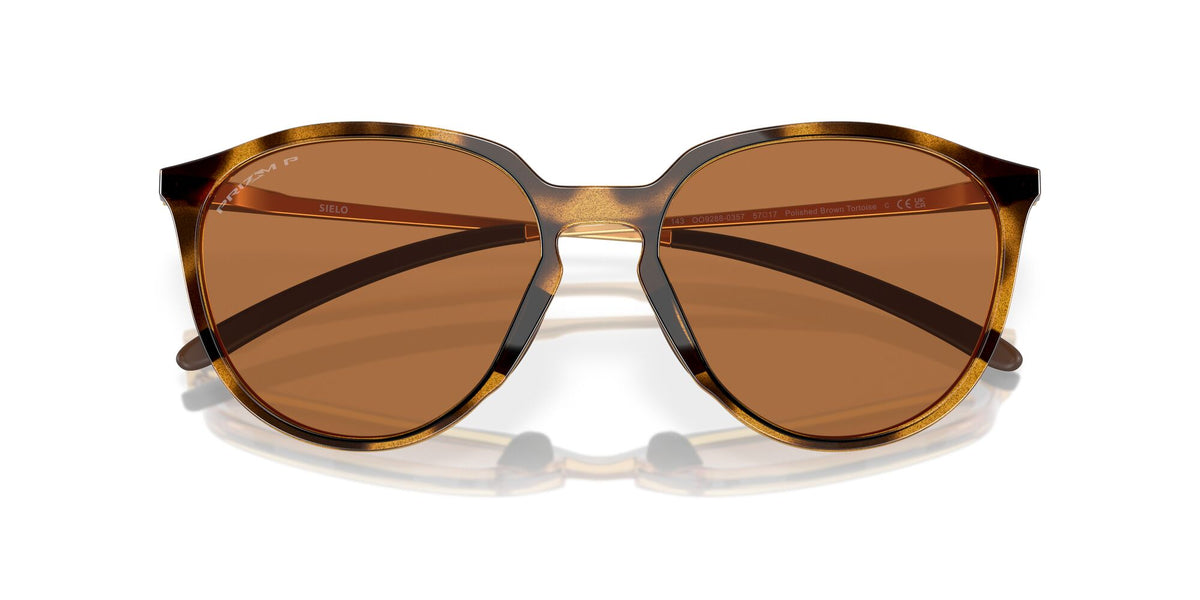 Oakley Sielo 0OO9288 928803 57 Polished Brown Tortoise / Prizm Bronze Polarized 57 / Polycarbonate / O_matter / Steel
