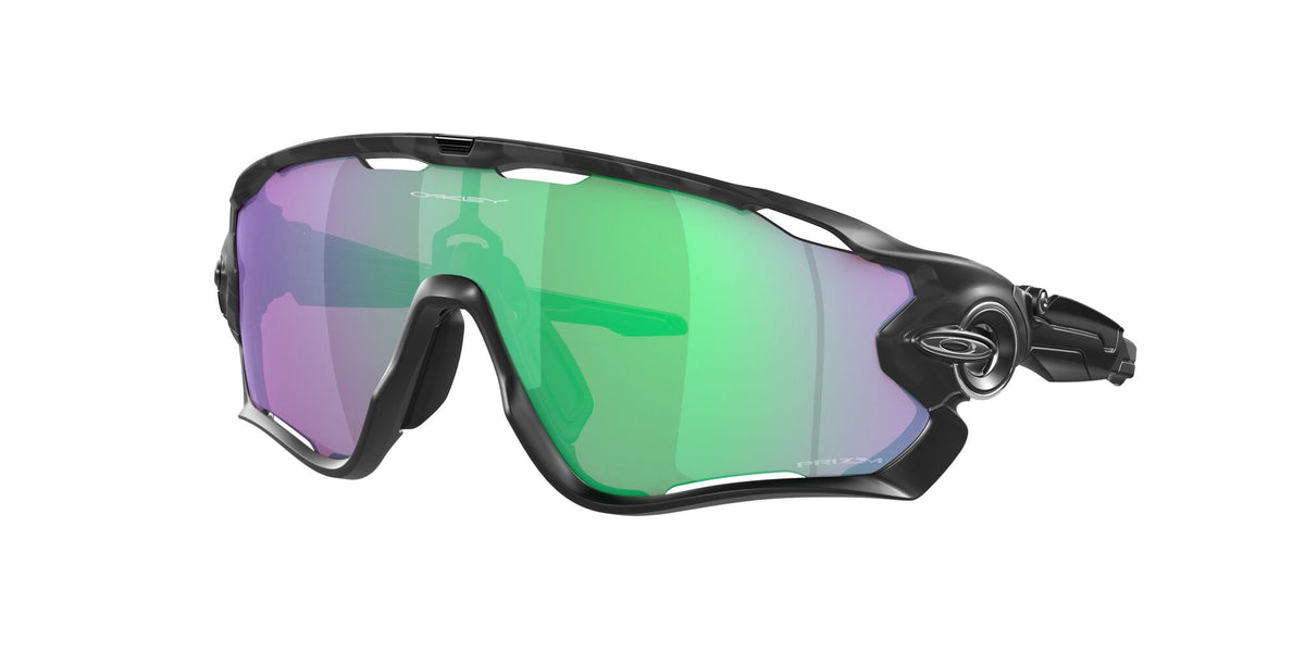 Oakley Jawbreaker 0OO9290 929079 31 Matte Black Camo / Prizm Road Jade 31 / Polycarbonate / O_matter / Molded