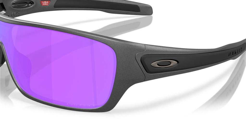 Oakley Turbine Rotor 0OO9307 930731 32 Matte Steel/ Prizm Violet Polarized