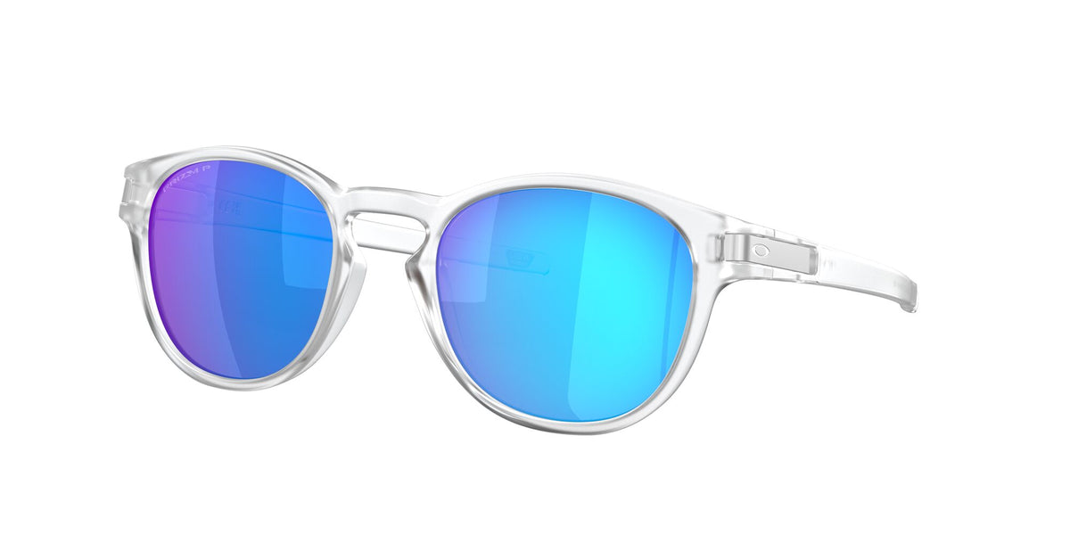 Oakley Latch (A) 0OO9349 934948 53 Matte Clear / Prizm Sapphire Polarized 53 / Polycarbonate / O_matter / Injected