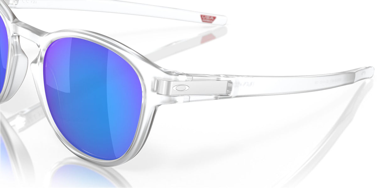 Oakley Latch (A) 0OO9349 934948 53 Matte Clear / Prizm Sapphire Polarized 53 / Polycarbonate / O_matter / Injected