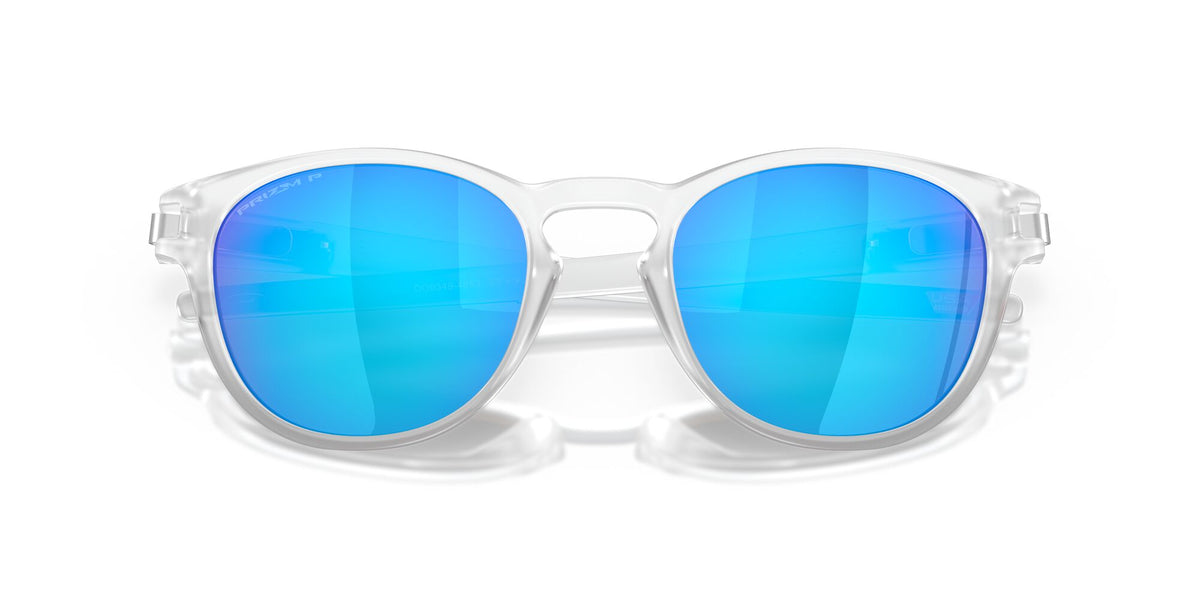 Oakley Latch (A) 0OO9349 934948 53 Matte Clear / Prizm Sapphire Polarized 53 / Polycarbonate / O_matter / Injected