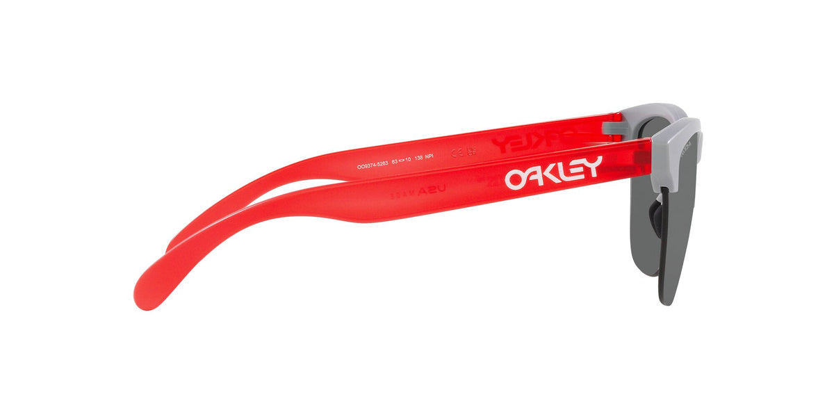 Oakley Frogskins Lite 0OO9374 937452 63 Matte Fog / Prizm Black 63 / Polycarbonate / O_matter / Molded