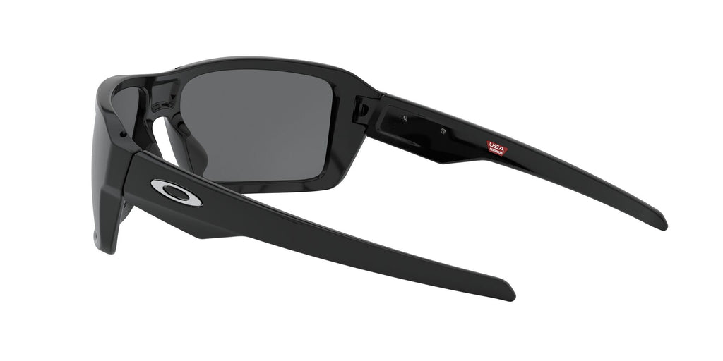 Oakley Double Edge 0OO9380 938008 66 Polished Black / Prizm Black Polarized 66 / Plastic / Plastic