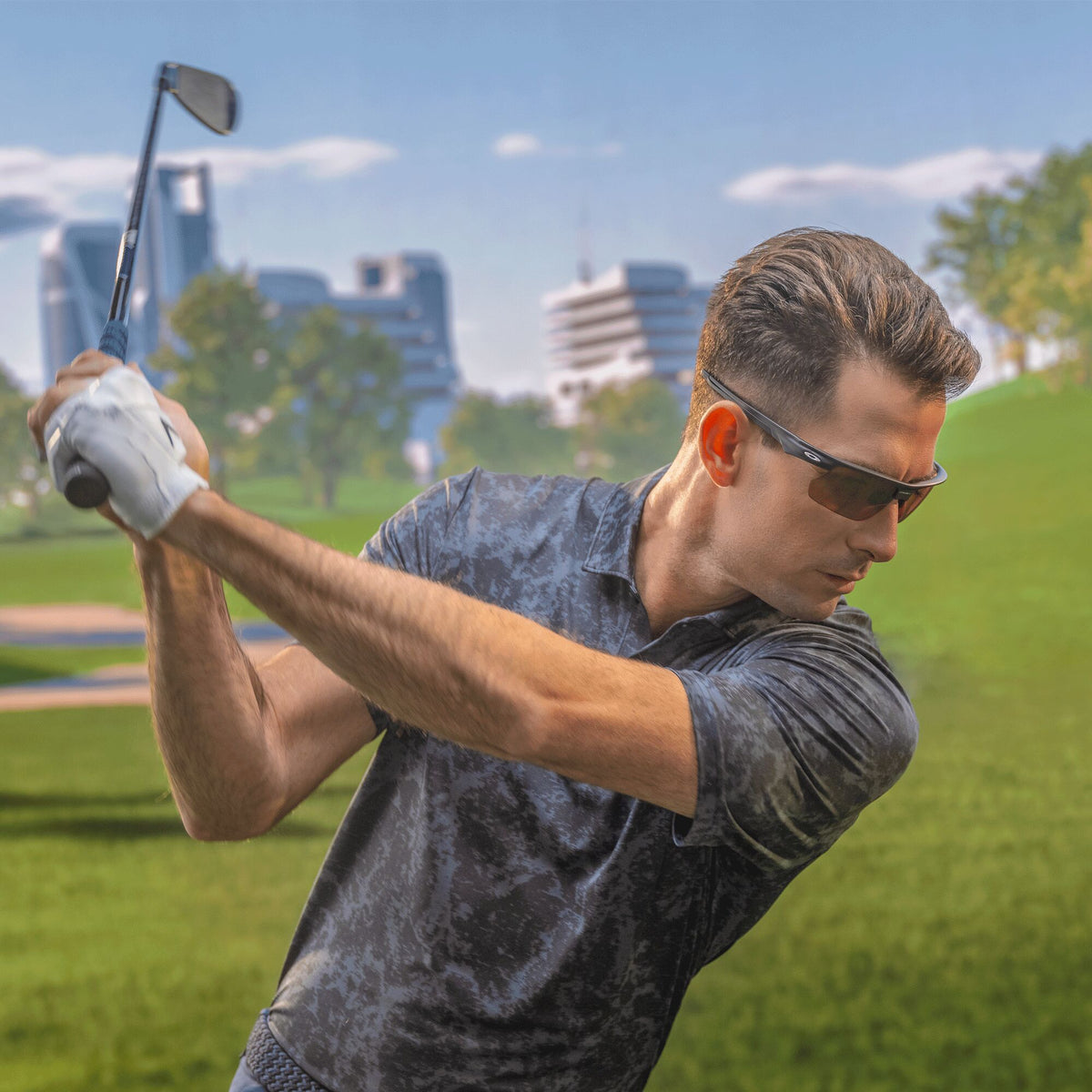 Oakley Bisphaera 0OO9400 940007 68 Matte Carbon / Prizm Dark Golf