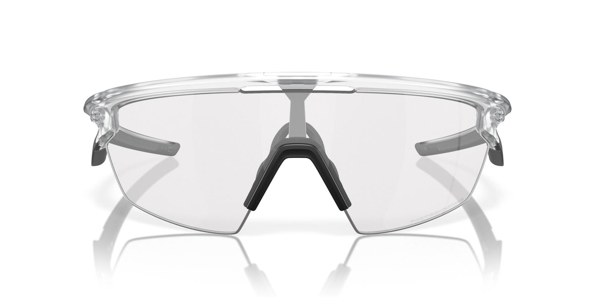 Oakley Sphaera 0OO9403 940307 36 Matte Clear / Clear to Black Iridium Photochromic