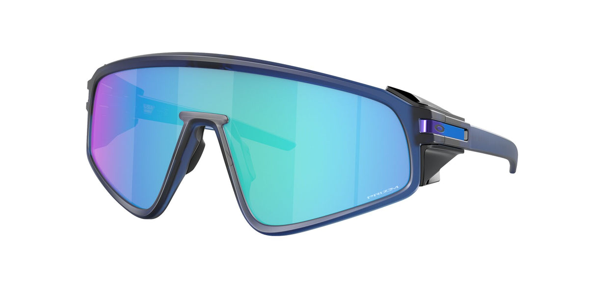 Oakley Latch Panel 0OO9404 940406 35 Matte Transparent Navy / Prizm Sapphire