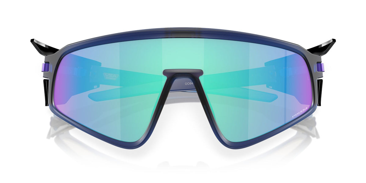 Oakley Latch Panel 0OO9404 940406 35 Matte Transparent Navy / Prizm Sapphire