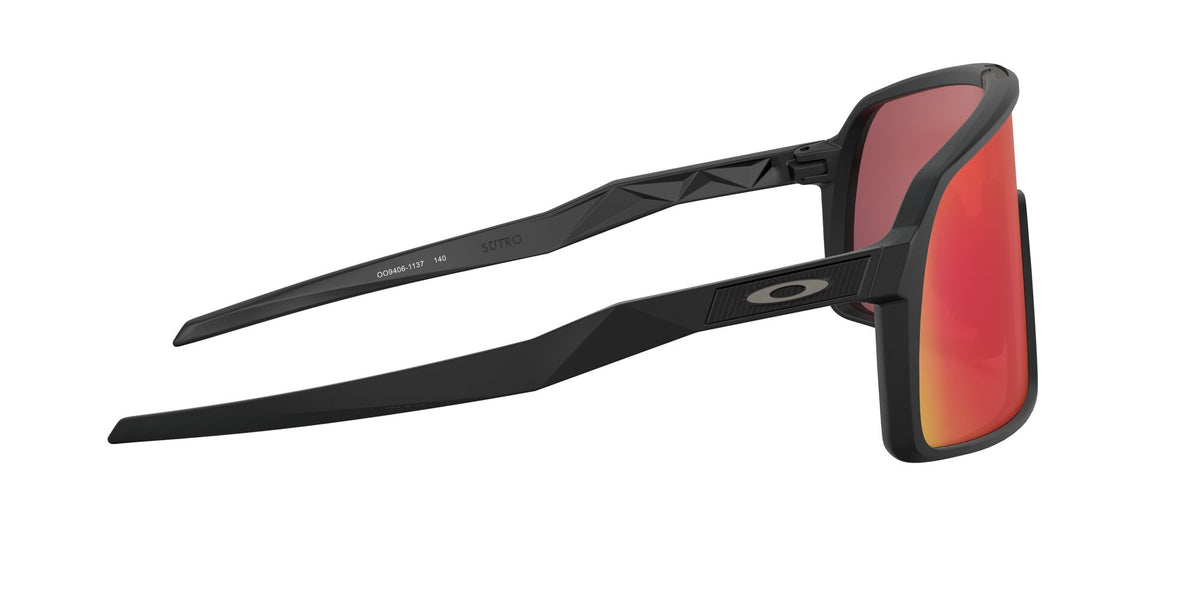 Oakley Sutro 0OO9406 940611 37 Matte Black / Prizm Trail Torch 37 / Polycarbonate / O_matter / Injected