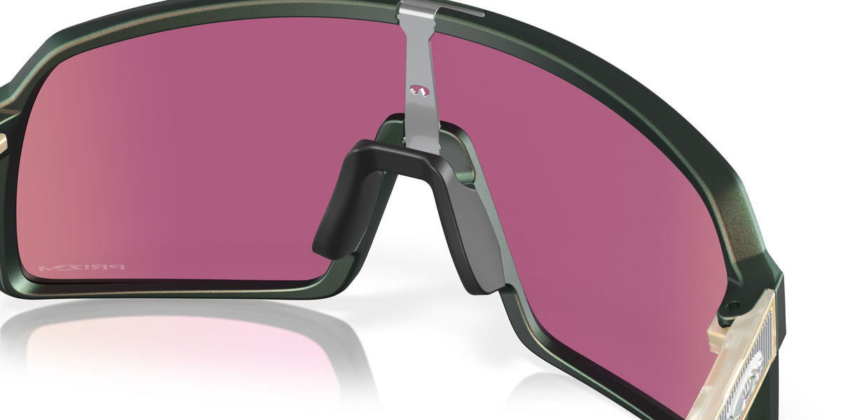 OO 9406 Oakley Sutro Matte Silver Green Colorshift / Prizm Road Jade 37 37 / Polycarbonate / O_matter / Injected