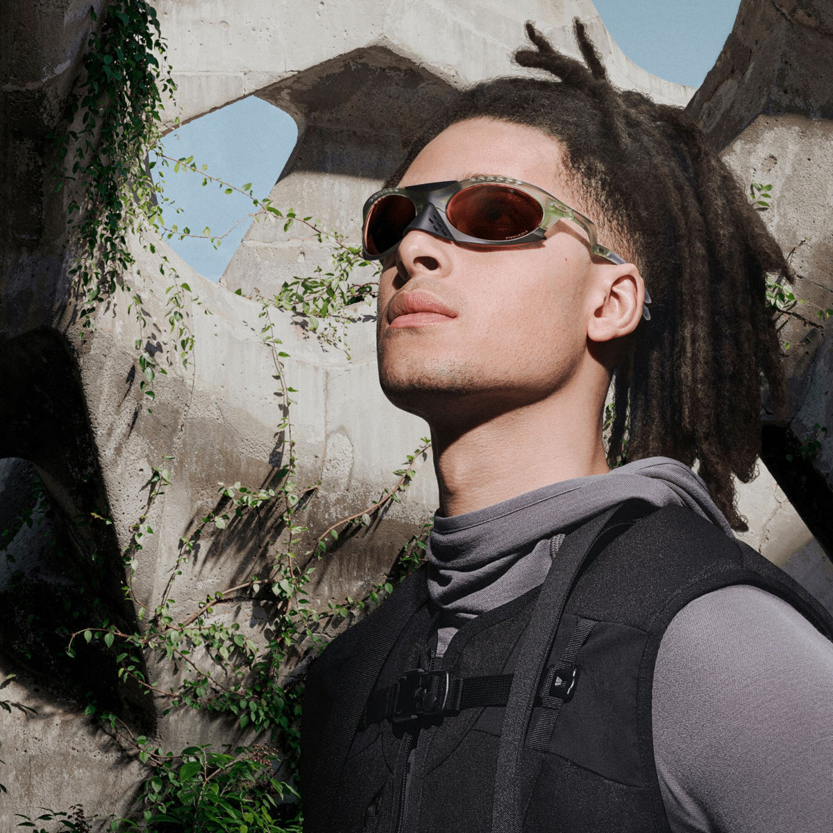 Oakley Plantaris 0OO9437 943703 63 Matt Transparent Fern/ Prizm Tungsten