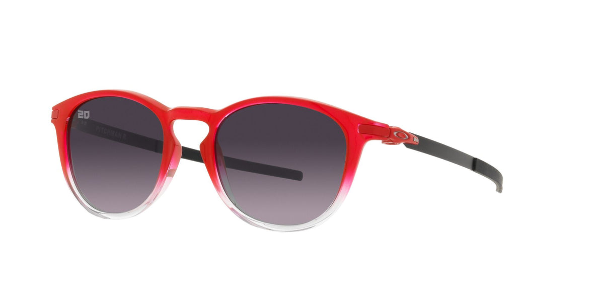 Oakley Pitchman R 0OO9439 943917 50 Red Fade / Prizm Grey Gradient 50 / Polycarbonate / O_matter / Metal