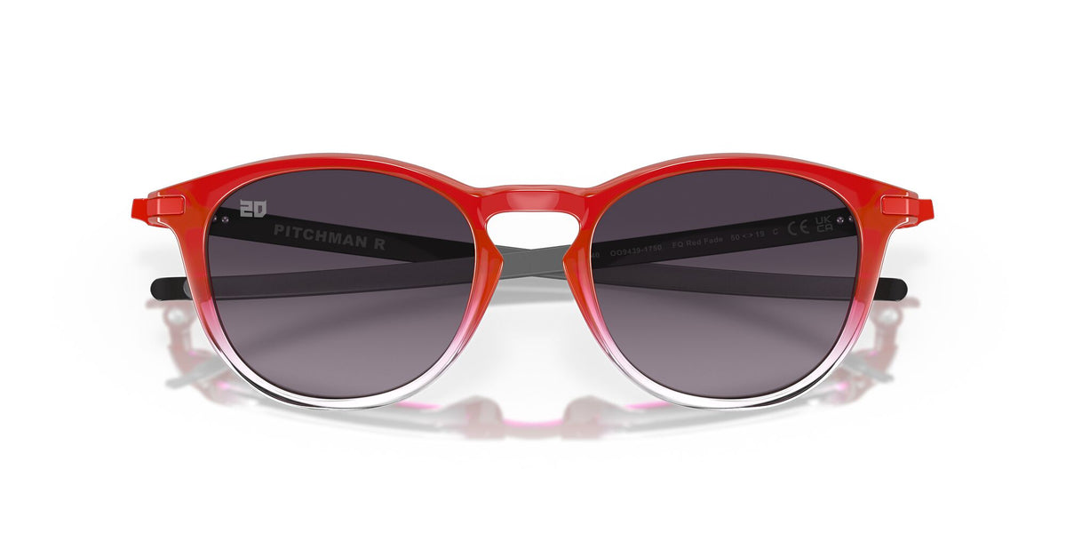 Oakley Pitchman R 0OO9439 943917 50 Red Fade / Prizm Grey Gradient 50 / Polycarbonate / O_matter / Metal
