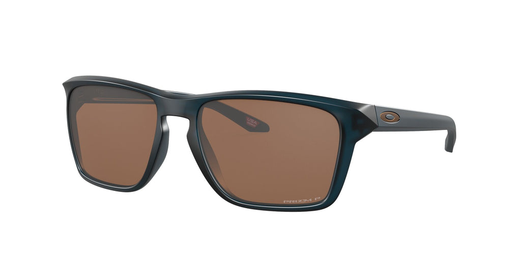 Oakley Sylas 0OO9448 944835 60 Matte Transparent Poseidon / Prizm Tungsten Polarized 60 / Polycarbonate / O_matter / Molded