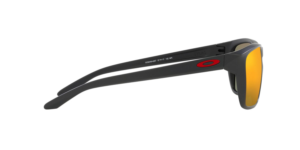 Oakley Sylas 0OO9448 944840 57 Matte Carbon / Prizm Ruby 57 / Polycarbonate / O_matter / Molded