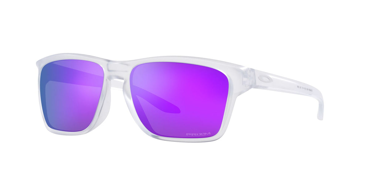 Oakley Sylas (A) 0OO9448F 944814 58 Matte Clear / Prizm Violet 58 / Polycarbonate / O_matter / Molded