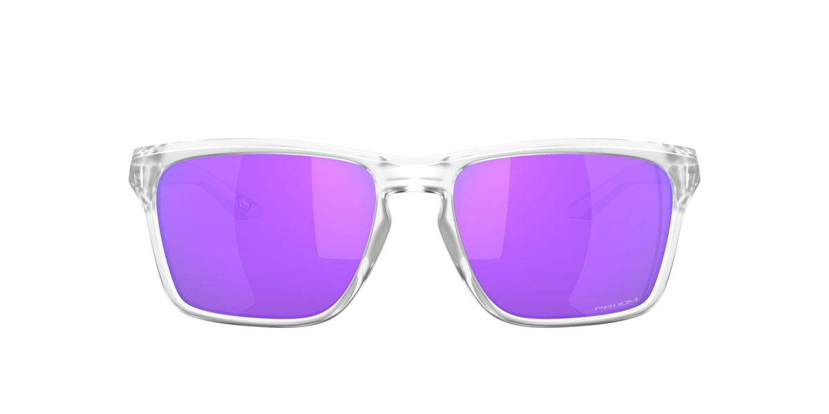 Oakley Sylas (A) 0OO9448F 944814 58 Matte Clear / Prizm Violet 58 / Polycarbonate / O_matter / Molded