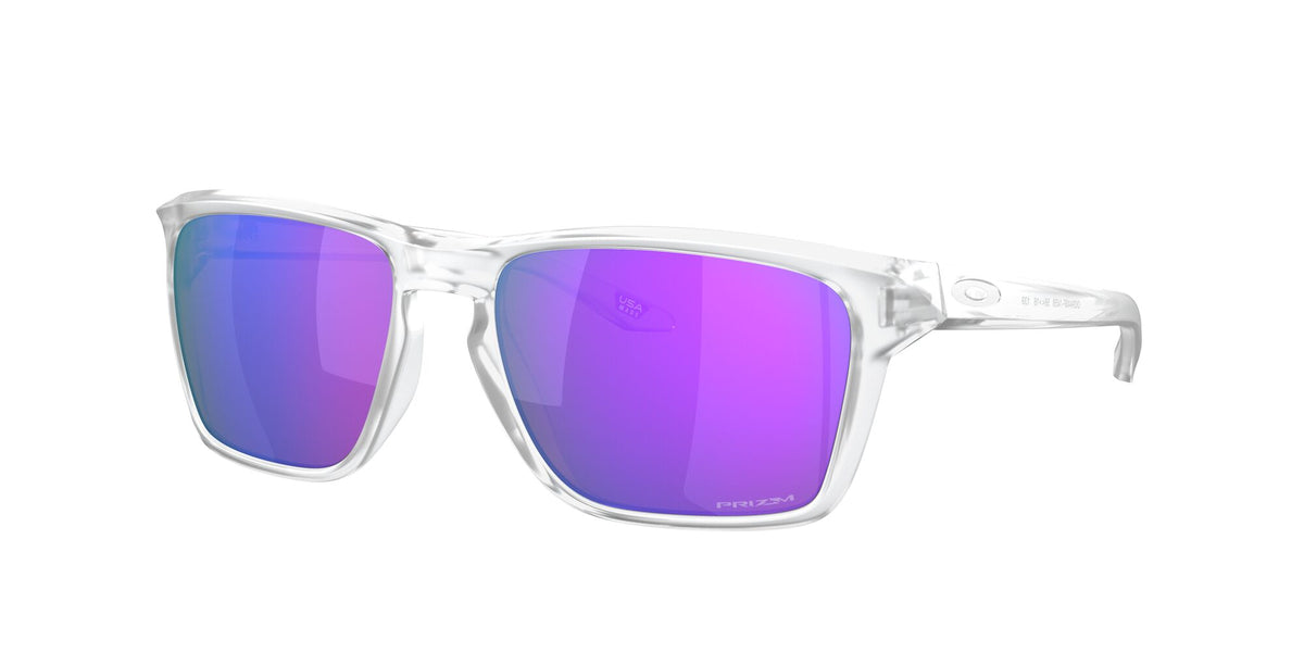 Oakley Sylas (A) 0OO9448F 944814 58 Matte Clear / Prizm Violet 58 / Polycarbonate / O_matter / Molded