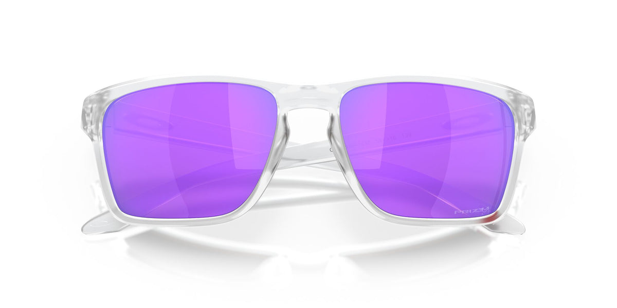 Oakley Sylas (A) 0OO9448F 944814 58 Matte Clear / Prizm Violet 58 / Polycarbonate / O_matter / Molded