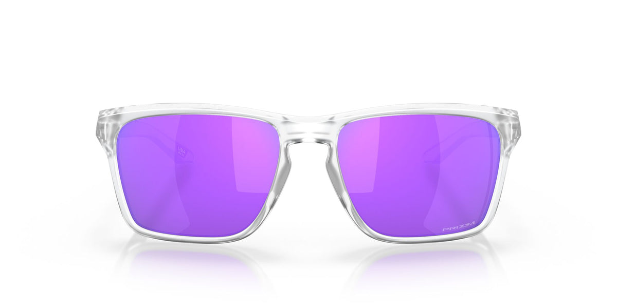 Oakley Sylas (A) 0OO9448F 944814 58 Matte Clear / Prizm Violet 58 / Polycarbonate / O_matter / Molded