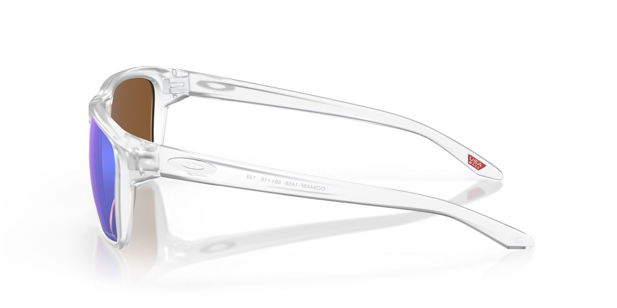 Oakley Sylas (A) 0OO9448F 944814 58 Matte Clear / Prizm Violet 58 / Polycarbonate / O_matter / Molded