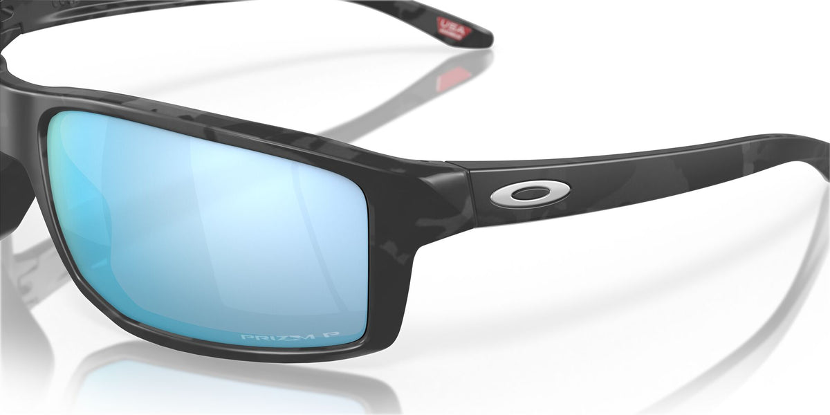 Oakley Gibston 0OO9449 944923 60 Matte Black Camo / Prizm Deep Water Polarized 60 / Polycarbonate / O_matter / Molded