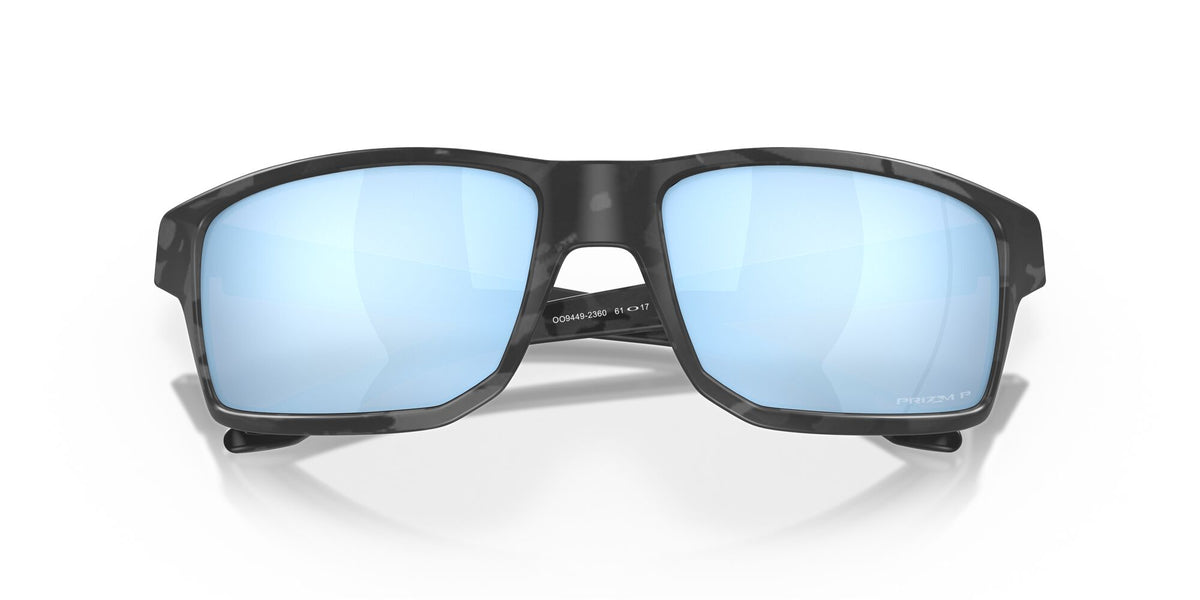 Oakley Gibston 0OO9449 944923 60 Matte Black Camo / Prizm Deep Water Polarized 60 / Polycarbonate / O_matter / Molded