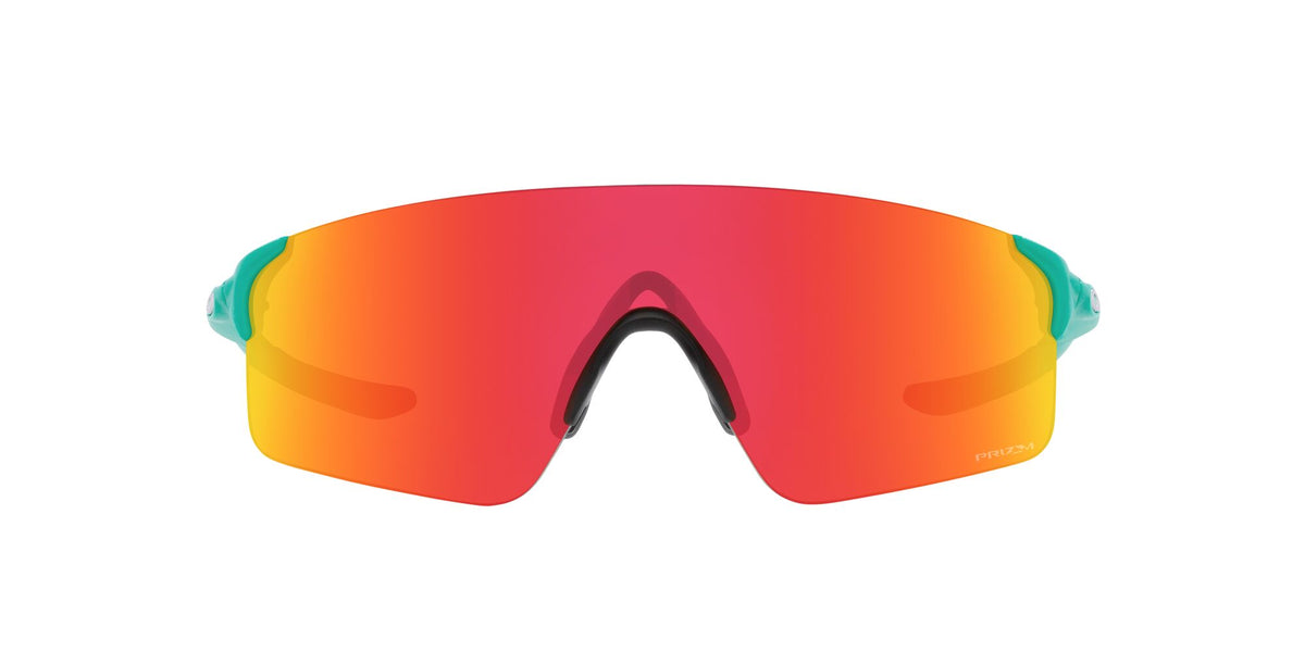 Oakley Evzero Blades 0OO9454 945420 38 Matte Celeste / Prizm Ruby 38 / Polycarbonate / O_matter / Molded