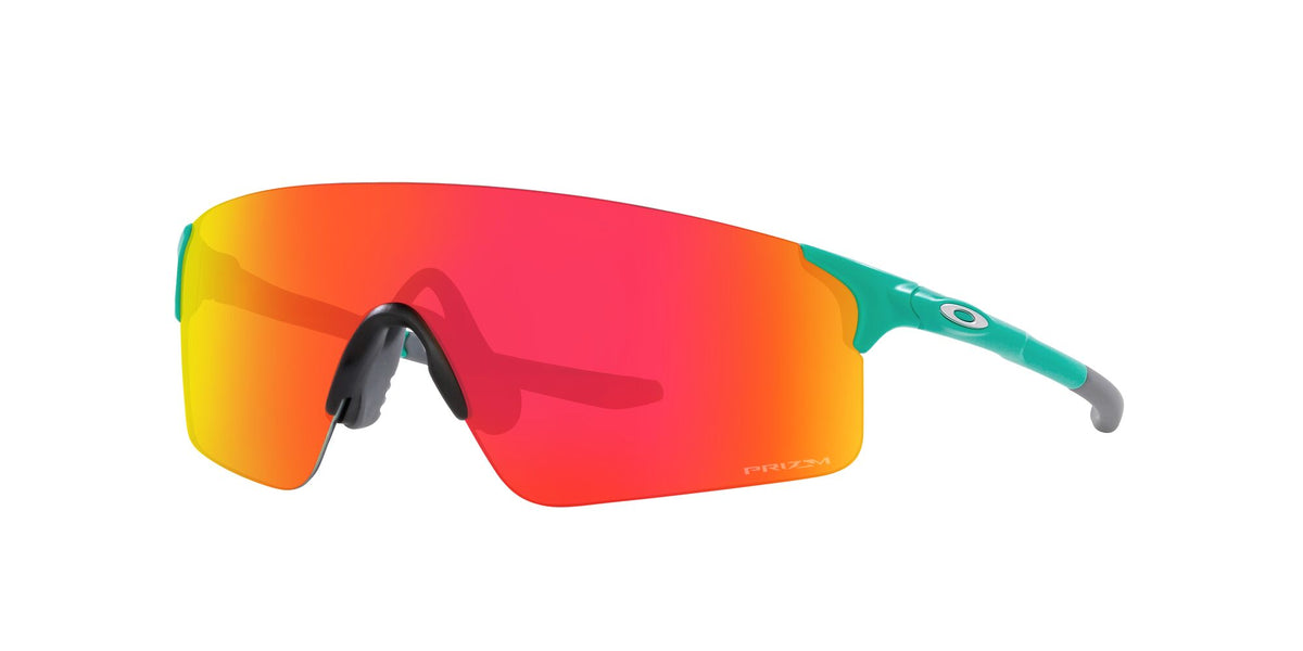 Oakley Evzero Blades 0OO9454 945420 38 Matte Celeste / Prizm Ruby 38 / Polycarbonate / O_matter / Molded