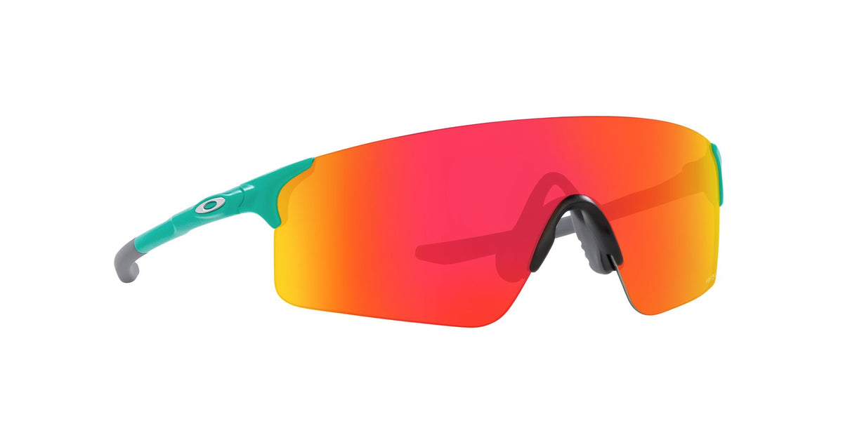 Oakley Evzero Blades 0OO9454 945420 38 Matte Celeste / Prizm Ruby 38 / Polycarbonate / O_matter / Molded