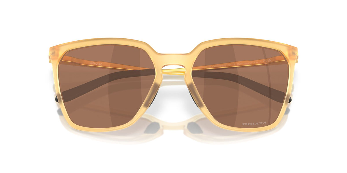 Oakley Sielo Sq 0OO9480 948005 57 Matte Transparent Light Curry/ Prizm Tungsten