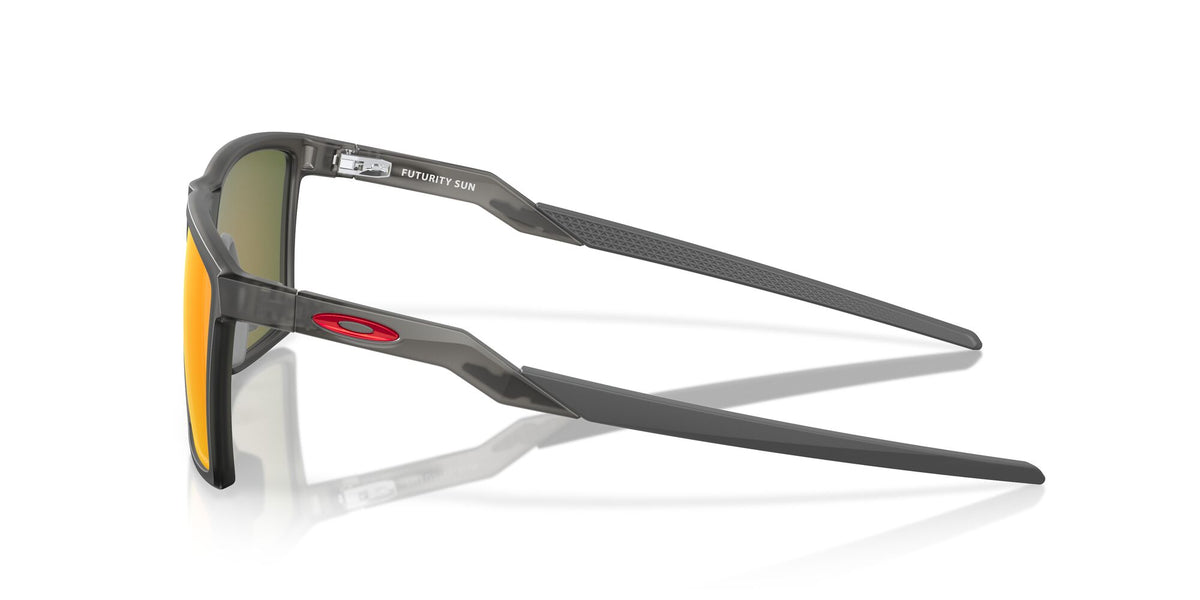 Oakley Futurity Sun 0OO9482 948204 57 Satin Grey Smoke / Prizm Ruby Polarized