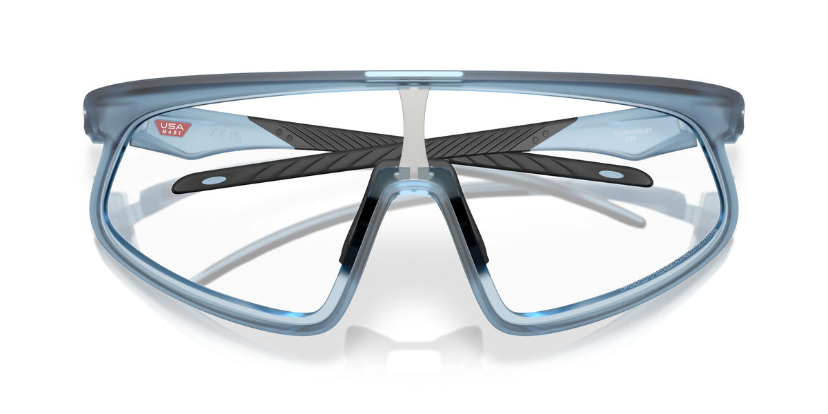 Oakley Rslv 0OO9484D 948407 49 Matt Transparent Stonewash/ Clear to Black Iridium Photochromic
