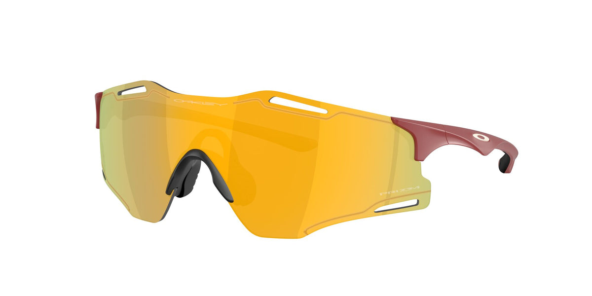 Oakley Cybr Zero OO9512D 951203 39 Matte Iron Red / Prizm 24k