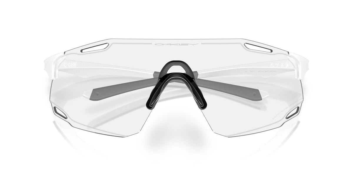 Oakley Cybr Dyno OO9513D 951301 39 Matte White / Clear Photochromic 50% Black